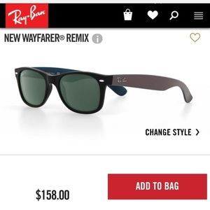 Ray Ban Polarized Wayfarer Remix / RARITY